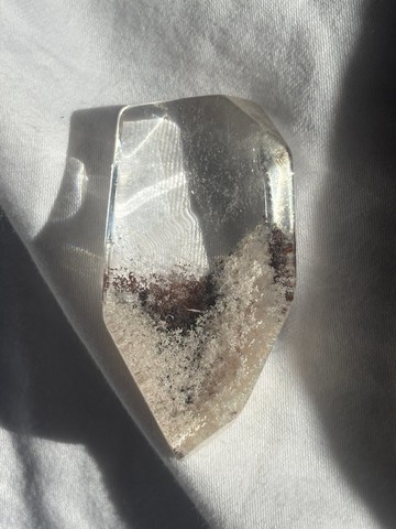 雪花 白幽靈 粉幽靈 紅幽靈 水晶 隨型 手把玩 天然原石 水晶原礦