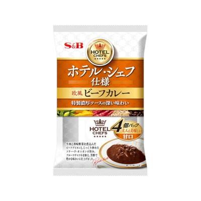 Ｓ＆Ｂ ホテルシェフ仕様 欧風ビーフカレー甘口 170g x8 8個セット 代引不可