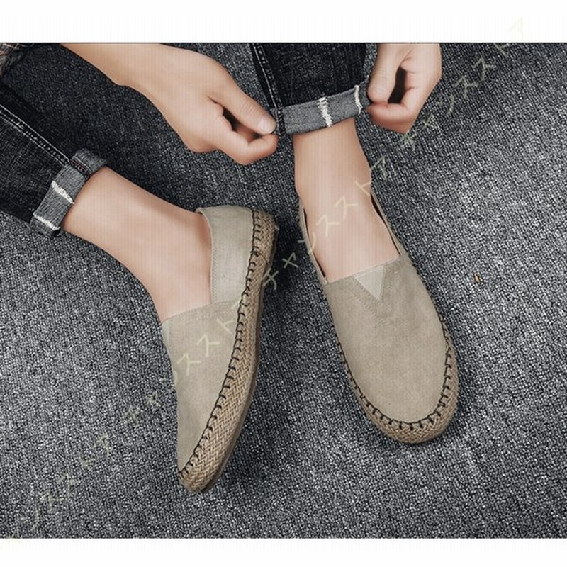 スリッポンスニーカー ローファー メンズ ローファー スリッポン 通気 カジュアル シューズ どんなコーデにも合うシンプルデザイン 長時間歩いても疲れない 通販 Lineポイント最大get Lineショッピング