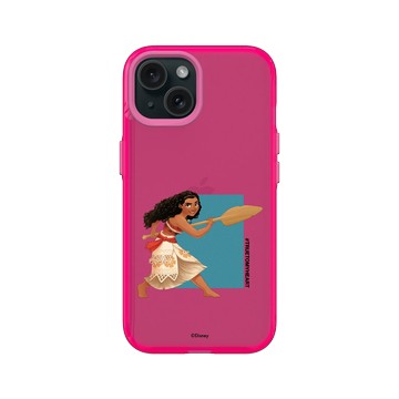 iPhone 15 Clear 粉漾桃 - 迪士尼-公主系列 Disney Princess - 公主專屬系列-海洋奇緣 莫娜