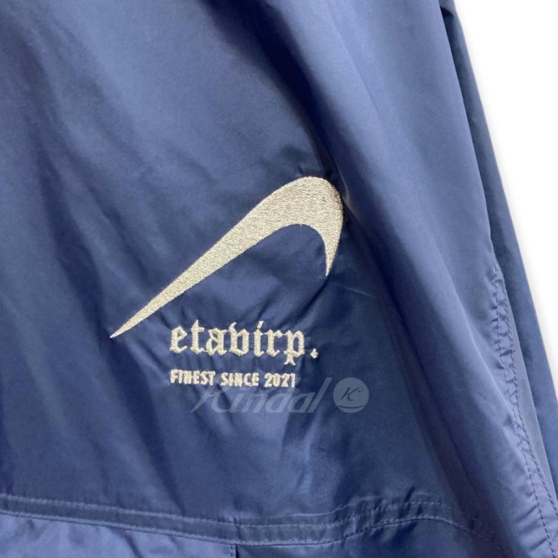 etavirp． Reverse Etavirp Anorak アノラックパーカー ネイビー