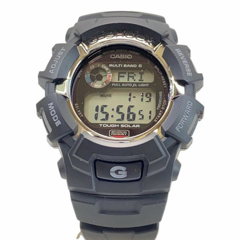 CASIO◇ソーラー腕時計・G-SHOCK/デジタル/BLK | LINEショッピング