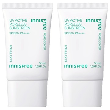 INNISFREE 台灣公司貨 高效UV毛孔隱形防曬霜 SPF50+ PA++++  50ml  2條