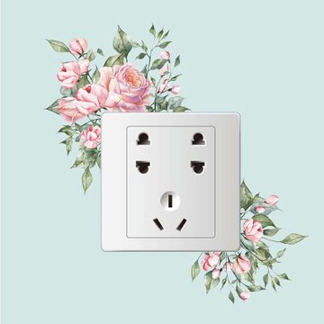 【MR.ZAKKA】創意萬用裝飾貼紙-植物主題 浪漫水彩花朵 居家節慶布置 DIY可移式壁貼 無痕壁貼 牆貼