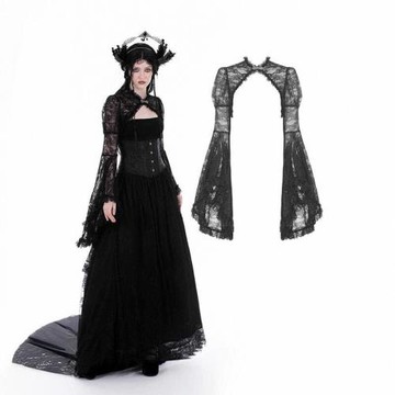 Dark in Love BW040-1哥特短上衣暗黑性感蕾絲長袖披肩