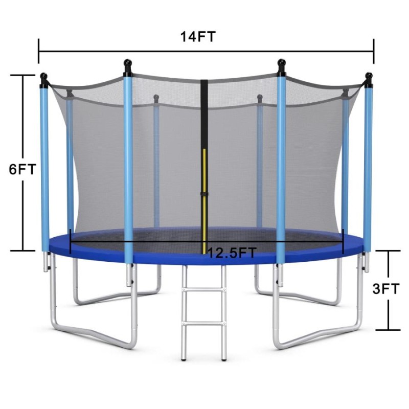 Giantexトランポリン、囲いネット付き14 Ft ASTM認定レクリエーショナルトランポリン、大人用屋外大型トランポリン |  LINEブランドカタログ