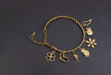 簡約系列-雙麻花黃銅配件手環