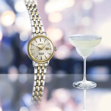 SEIKO精工 Presage White Lady 白色佳人 調酒師機械女錶 新年開運 送禮推薦-30.3mm (SRE010J1/2R05-00A0GS)_SK045