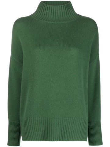 Allude - high-neck cashmere jumper - women - Cashmere - M - Green