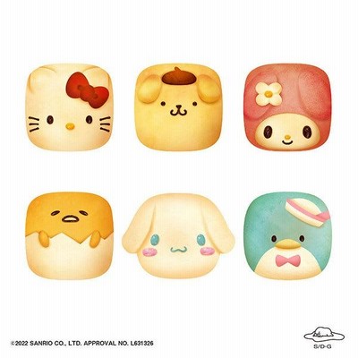 サンリオ ちぎりパン マスコット セット サンリオキャラクターズ ちぎりパンスクイーズマスコット 6個