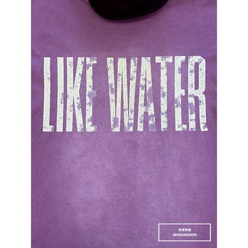 Nor.116 厚磅仿舊暈染短T-紫《NOR8052116》