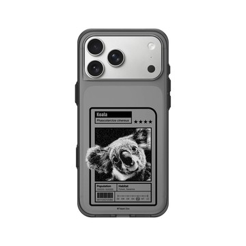 iPhone 17 Pro Max Clear (相機按鈕) 酷墨灰 - RHINOSHIELD X Taipei Zoo - 無尾熊：限量卡牌