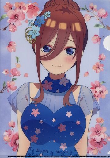 中野三玖新插畫櫻禮服ver.A4文件夾電影五等分的新娘POP UP SHOP in TOWER RECORDS