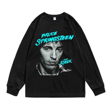 東大街樂隊布魯斯·斯普林斯汀Bruce Springsteen搖滾E街長袖T恤