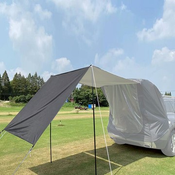 【露營趣】新店桃園 BROWN BEAR BR-031-1 尾門紗網專用邊布 單片圍布 銀膠 圍擋 帳篷配件 車隊野營 露營