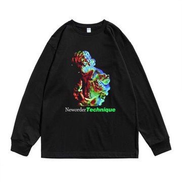 英國樂團new order新秩序樂隊后朋克另類搖滾印花長袖T恤男女寬松