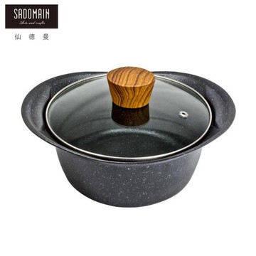 SADOMAIN仙德曼  森活大理石七層不沾雙耳湯鍋含蓋