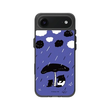 iPhone Air Clear (相機按鈕) 酷墨灰 - 馬來貘 Laimo - 下雨了(紫色款)