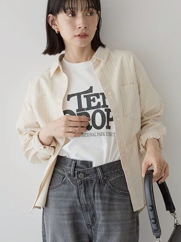 牛津布基本款素面/條紋襯衫(0H000599700) - AMERICAN HOLIC