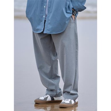 TRS日潮系列|26SS日系cityboy重磅垂感褶皺廓形微錐休閑西褲男女