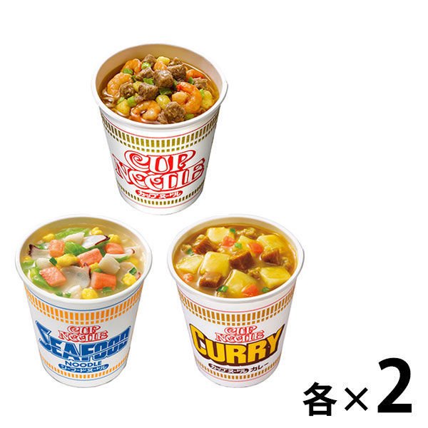 日清食品カップ麺　定番カップヌードル　3種×2個セット　日清食品　ラーメン