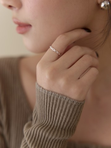 925純銀鎖鍊戒指