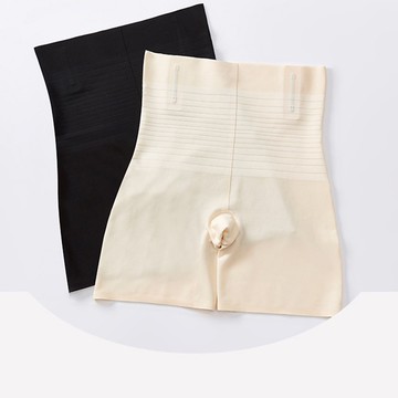 【Amhome】超薄無痕高腰平角收腹內褲女安全褲防走光束腰提臀塑身內褲# 123997