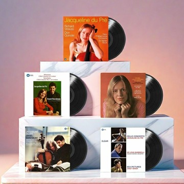 正版 杜普蕾 大提琴傳奇錄音 留聲機黑膠唱片12寸碟片唱盤古典樂