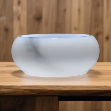 琉璃玉瓷茶具茶洗大號白瓷茶渣桶功夫茶具配件茶道家用加厚茶渣缸