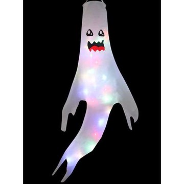 鬼屋密室萬圣節恐怖氛圍裝飾發光大幽靈鬼節LED燈串掛件布置道具