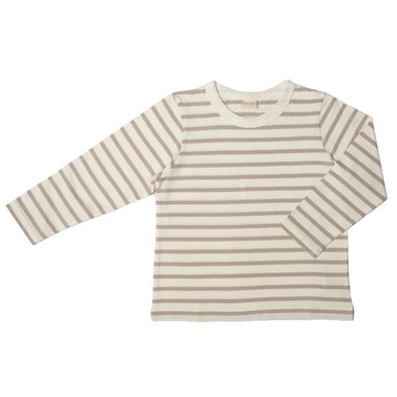 akachan honpo - 經典長袖T恤-天竺材質-淺卡其色