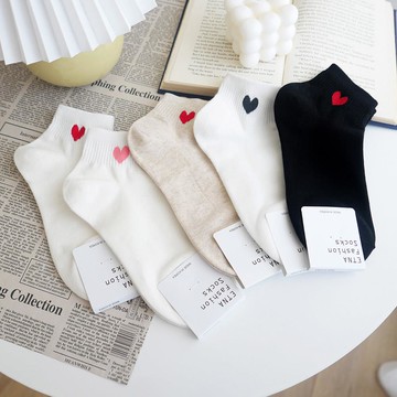 韓國襪超Q愛心短襪-多款任選