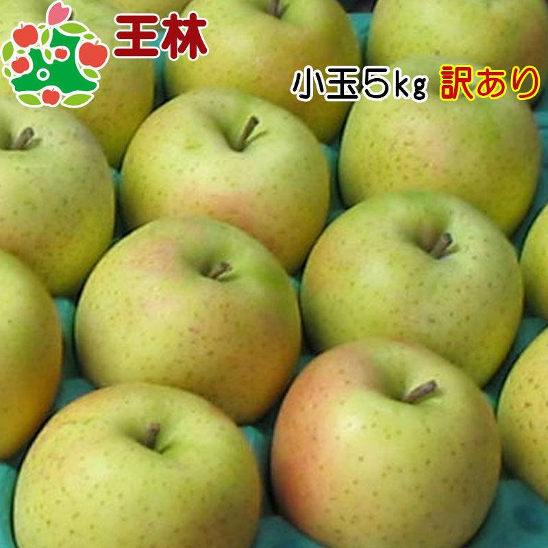 りんご 訳あり 青森県産 王林 小玉 キズあり 5kg 産地直送 産直 自宅用 ワケあり お試し 試食 食べ物 旬の くだもの 果物