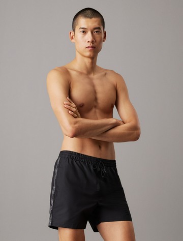 Calvin Klein Medium Drawstring Swim Shorts - Logo Tape