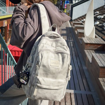 熱銷💯新款結實耐用中學生書包男高品質大容量潮流情侶休閒旅行雙肩包 多層加厚雙肩包 後背包耐重輕量防潑水電腦 SL45