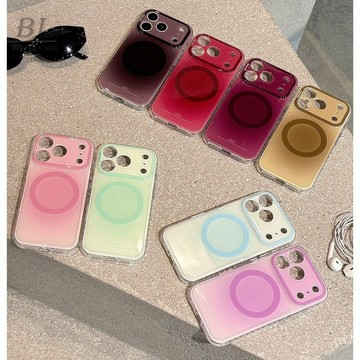 簡約純色暈染磁吸雙層IMD 適用iPhone 18 17 16 15 Pro Max 16pro 17Pro 手機殼
