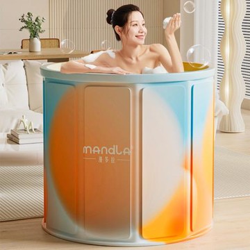 泡澡桶折疊大人兒童成人專用圓形洗澡桶浴桶全身洗澡盆浴缸沐浴桶