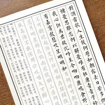 桃園出貨🍂小楷臨摹字帖唐詩宋詞硬筆書法漂亮鋼筆手寫體霸氣成人初學練字帖