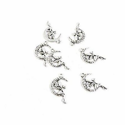 Price per Lot 500 PCS Jewelry Making Charms Antique Silver Tone Color Jewellery Charme Findingss Bulk Wholesale Suppliers Arts Crafts W6［並行輸入品］