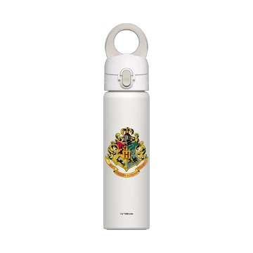 磁吸水壺 AquaStand 不鏽鋼 700cc - 附吸管 白 - 哈利波特 Harry Potter - 哈利波特-學院徽章