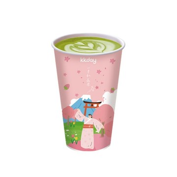 【全家】大杯熱厚濃靜岡抹茶拿鐵