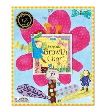 成長尺 - Hot Pink Flower Growth Chart 小紅花