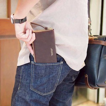 Baggy Port｜日系復古大人味英國霧面感牛革多卡層長夾