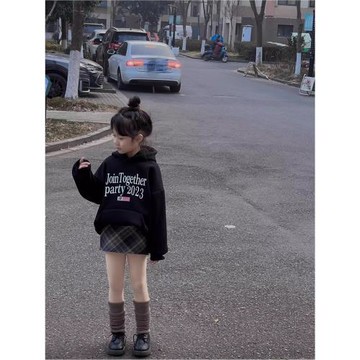 女童裙子春秋冬2025兒童半身裙褲日系菱格裙中大童呢子裙韓版短裙