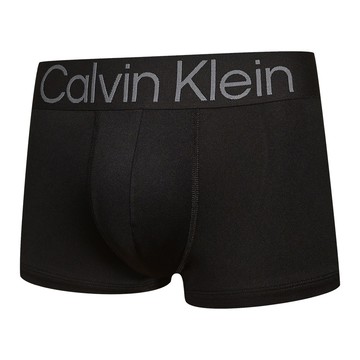 Calvin Klein Bold Logo絲質速乾高彈力男性平口/四角褲(黑/灰)