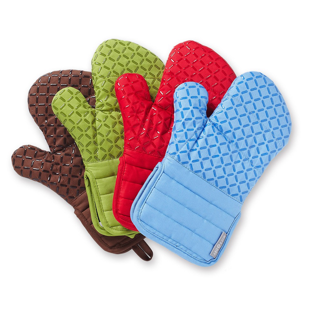 【Microdry紐約時尚地墊】Oven Mitt 舒適防滑隔熱手套/廚房/烘焙