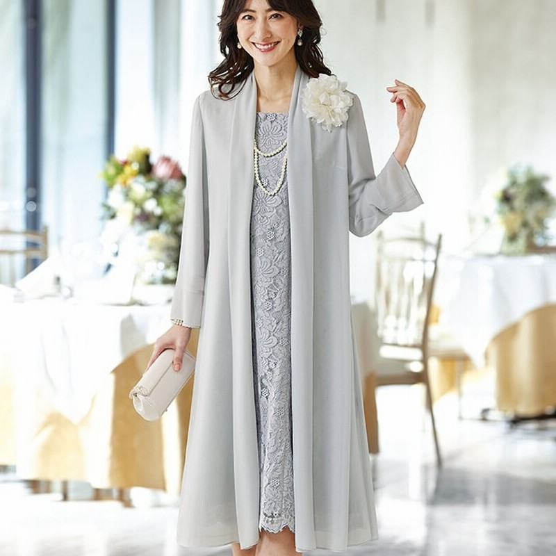 ベルーナ ３点セット ２ジャケット付レースワンピース３点セットスーツ ネイビー 17ar レディース 通販 Lineポイント最大10 0 Get Lineショッピング