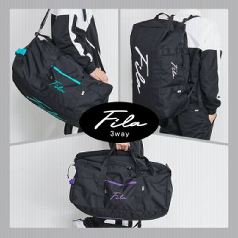 FILA フィラ ボストンバッグ メンズ レディース リュック 大容量 ショルダーバッグ 3way スポーツバッグ 旅行 修学旅行 林間学校 部活 か  通販 LINEポイント最大10.0%GET | LINEショッピング