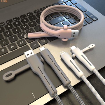 適用於數據線保護套蘋果安卓手機充電線保護頭防斷耳機繞線器纏繞保護繩