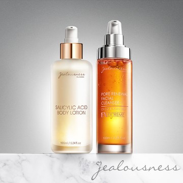 水楊酸煥膚透亮身體乳155ml+81酵素去黑頭潔顏露100ml